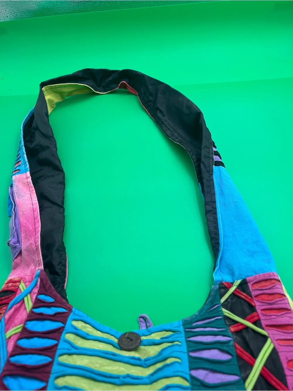 Cayman Islands Multicolor Peace Sign Shoulder Bag